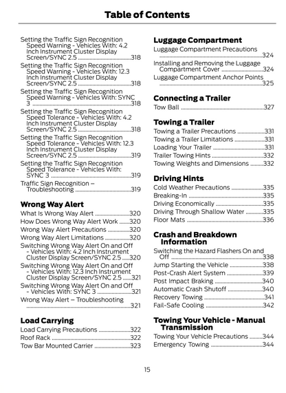 2023-2024 Ford Puma Owner's Manual | English