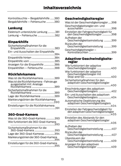 2025-2026 Ford Ranger Owner's Manual | German