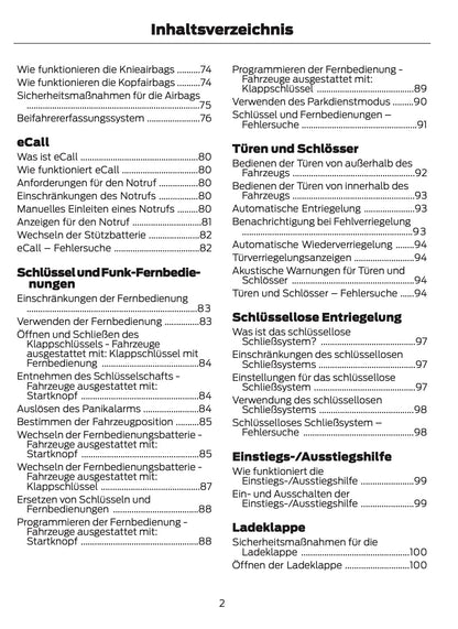 2025-2026 Ford Ranger Owner's Manual | German