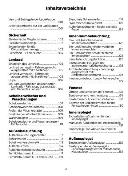 2025-2026 Ford Ranger Owner's Manual | German
