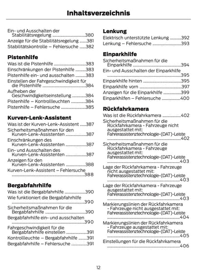 2026 Ford Ranger Owner's Manual | German