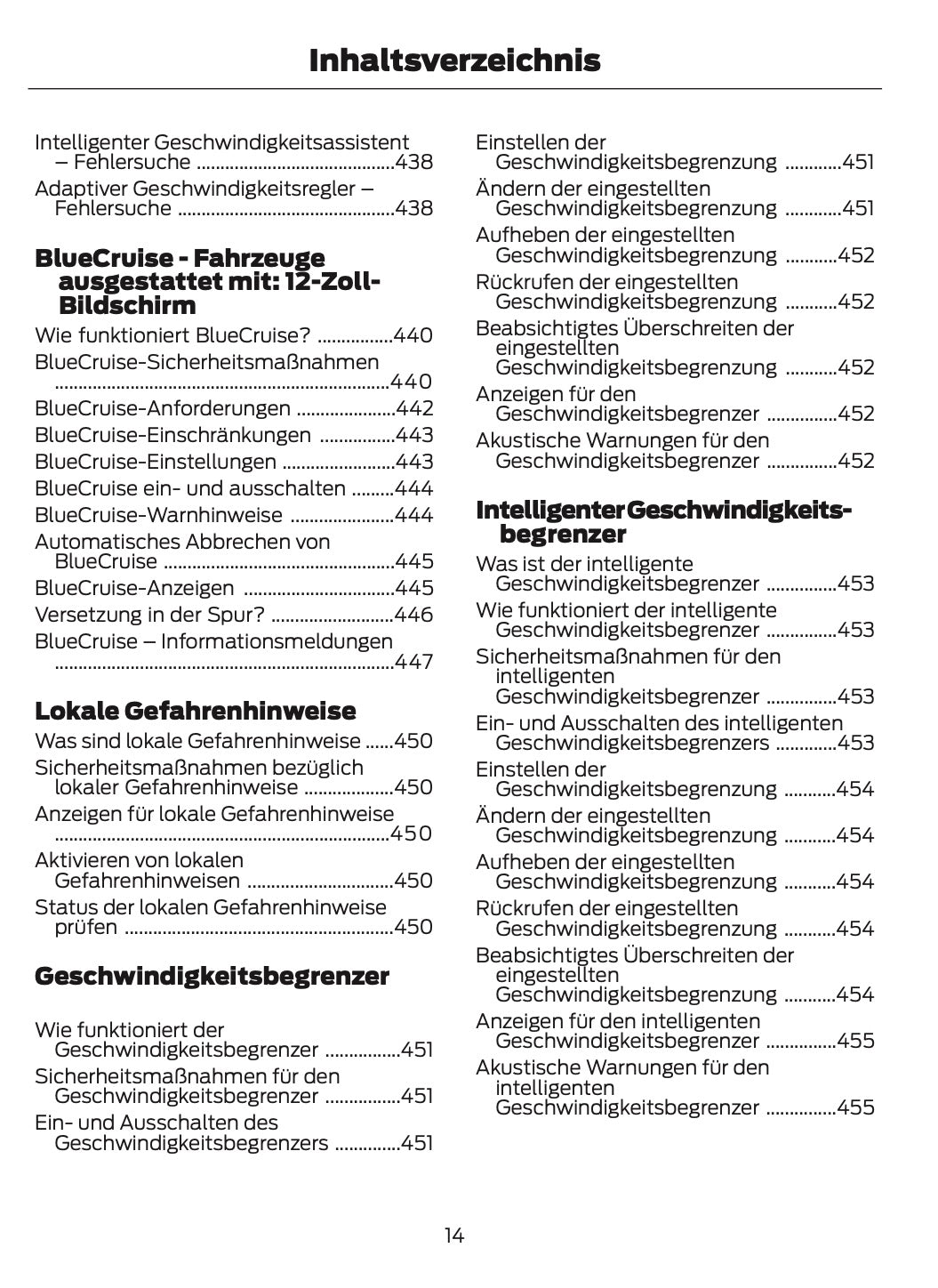 2026 Ford Ranger Owner's Manual | German