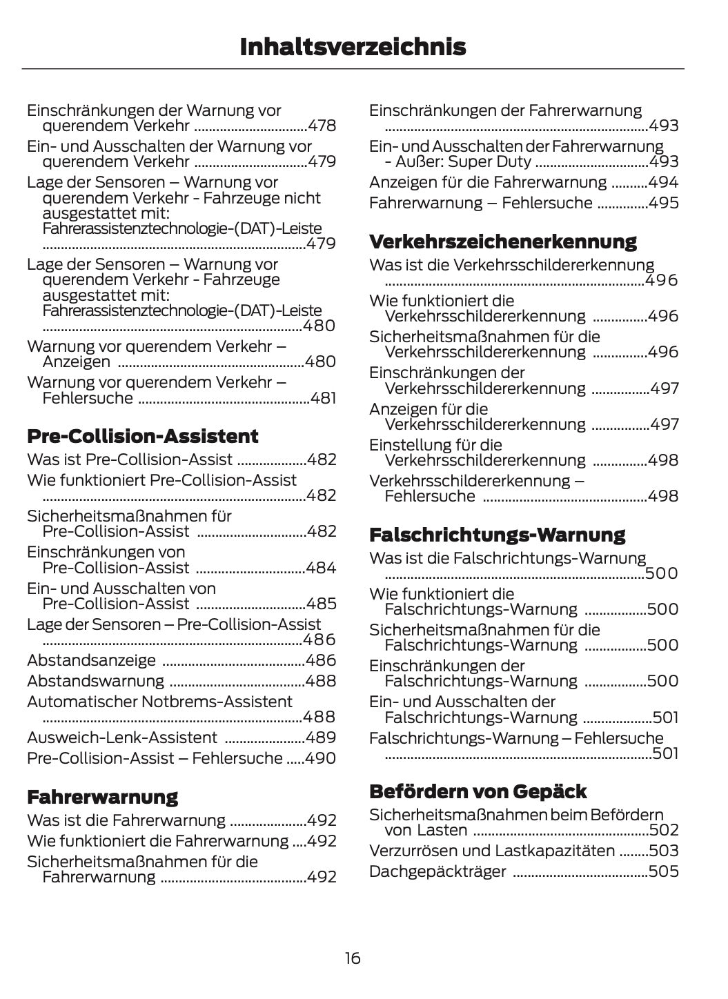 2026 Ford Ranger Owner's Manual | German