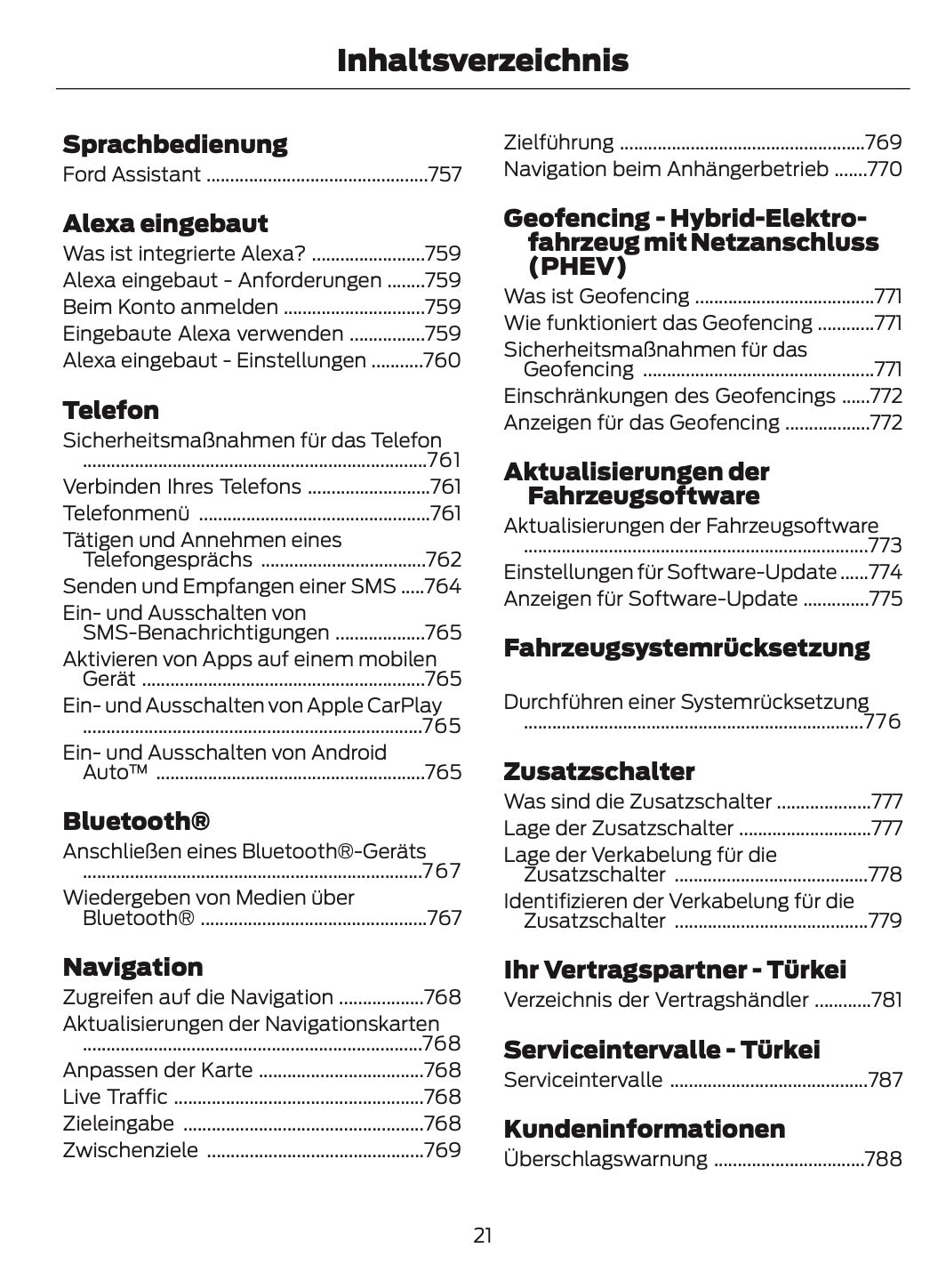 2026 Ford Ranger Owner's Manual | German