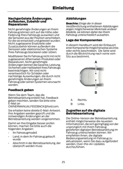 2026 Ford Ranger Owner's Manual | German