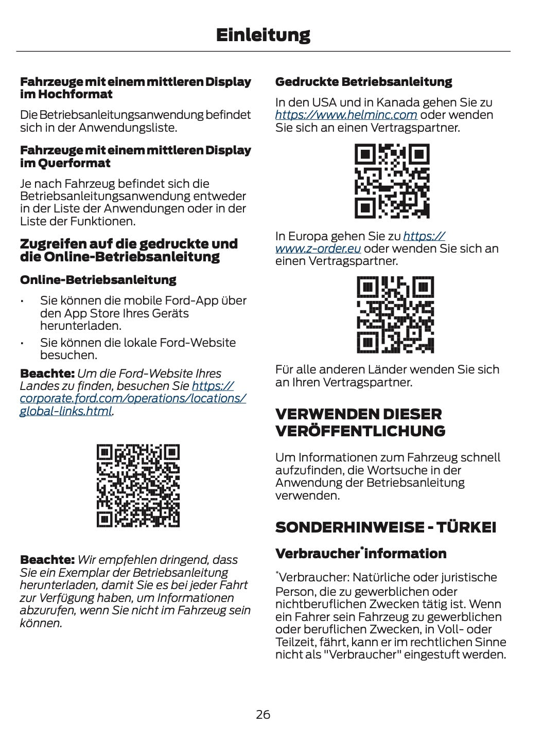 2026 Ford Ranger Owner's Manual | German