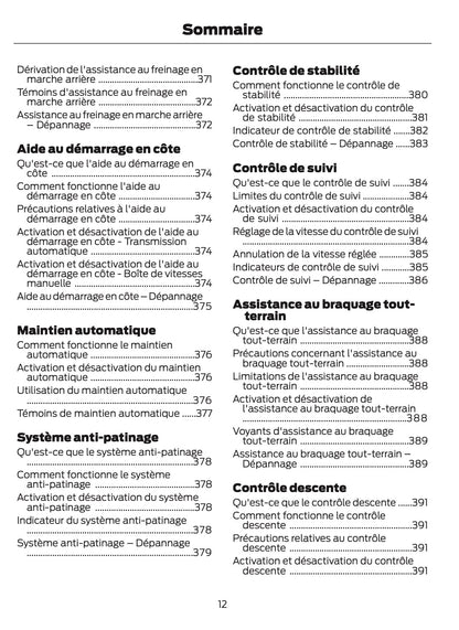 2026 Ford Ranger Manuel du propriétaire | Français