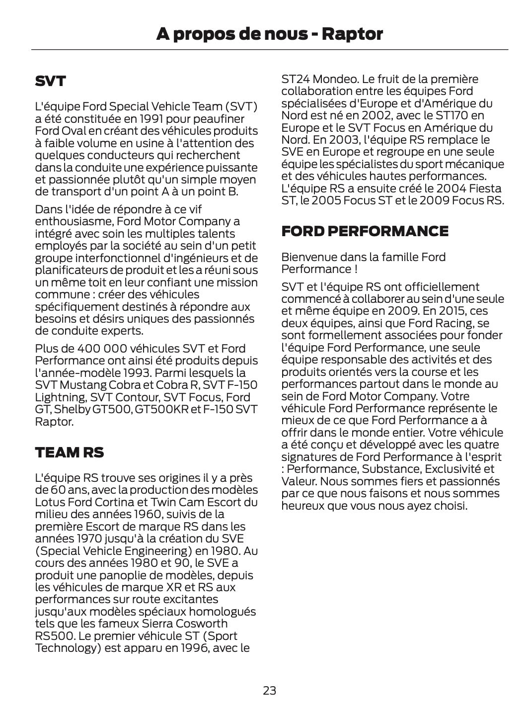 2026 Ford Ranger Manuel du propriétaire | Français