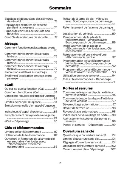 2026 Ford Ranger Manuel du propriétaire | Français