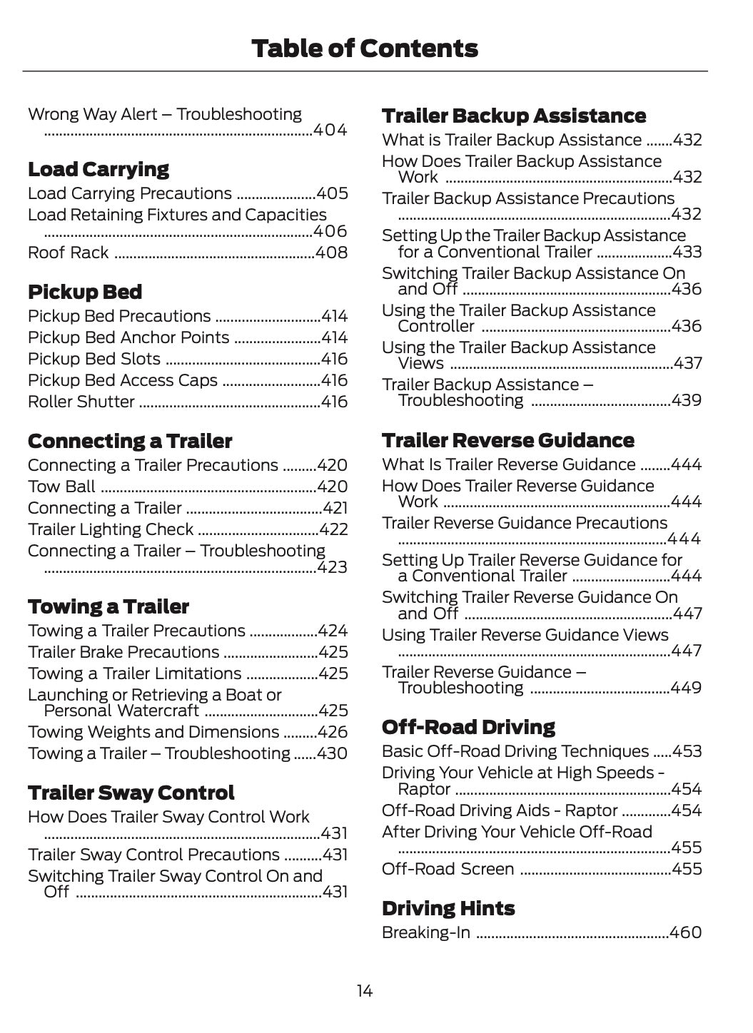 2025-2026 Ford Ranger Owner's Manual | English