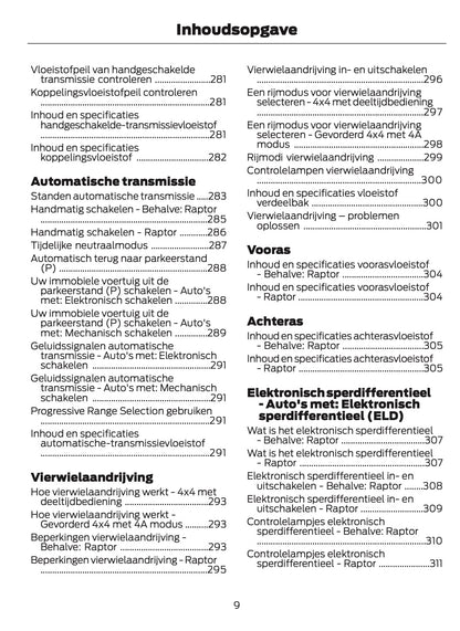 2025-2026 Ford Ranger Gebruikershandleiding | Nederlands