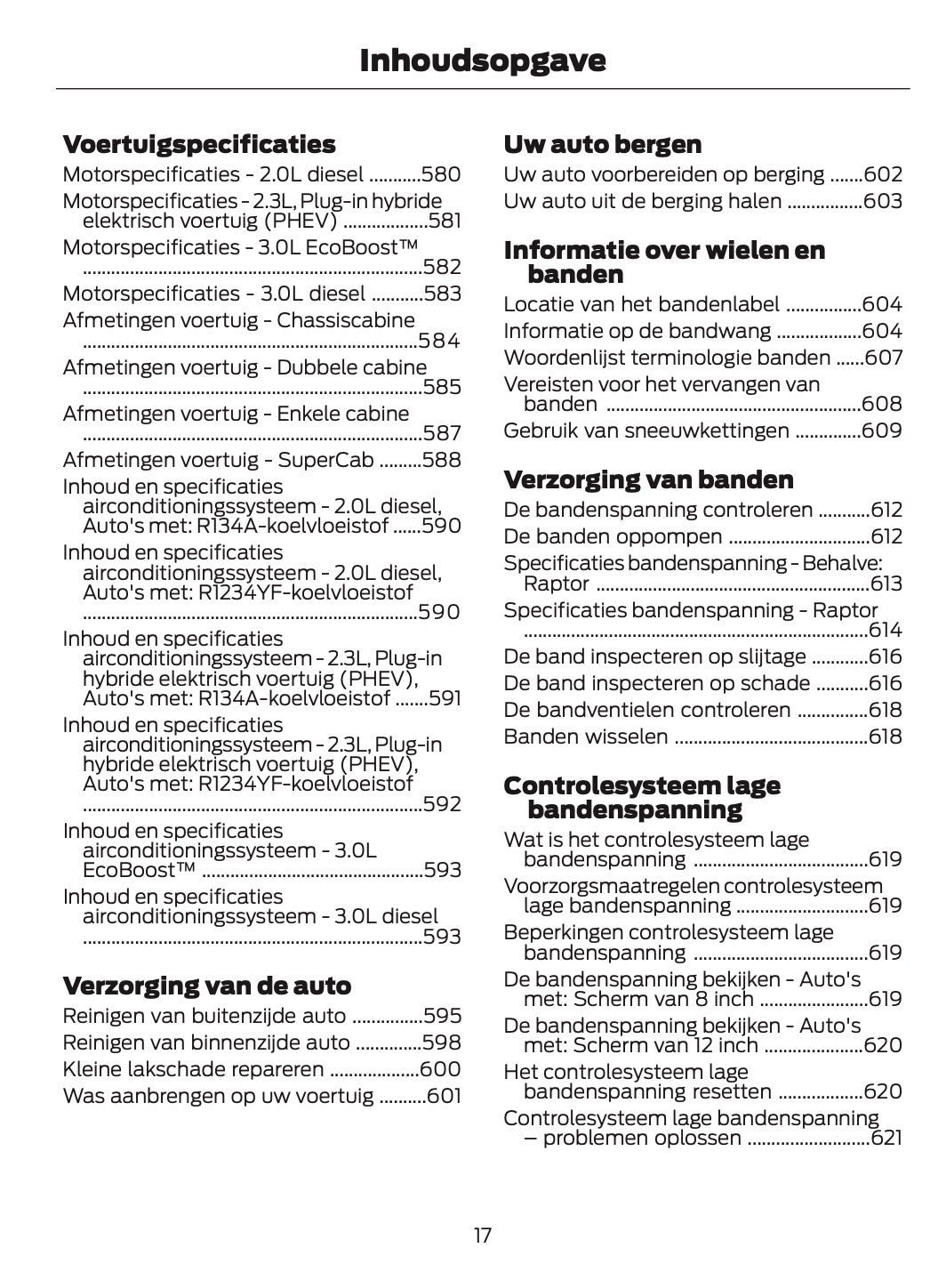 2025-2026 Ford Ranger Gebruikershandleiding | Nederlands
