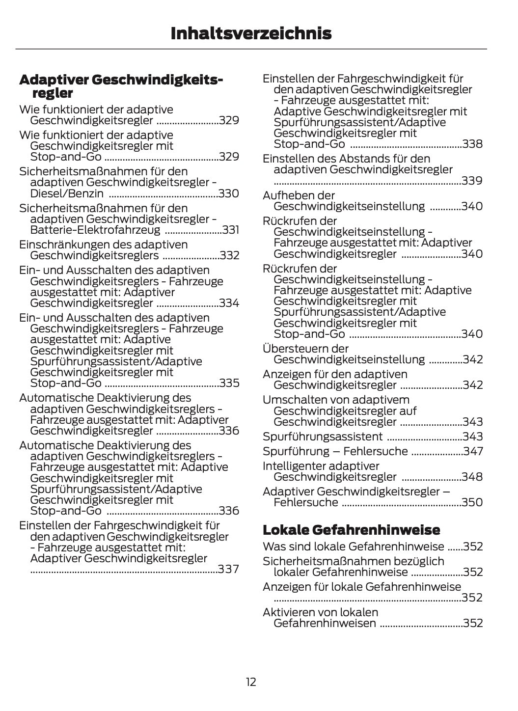 2026 Ford Tourneo Courier/Transit Courier Owner's Manual | German
