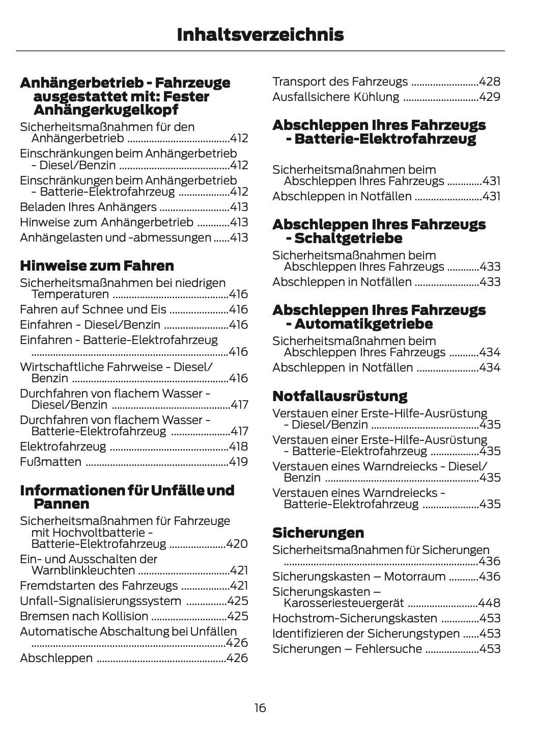 2026 Ford Tourneo Courier/Transit Courier Owner's Manual | German