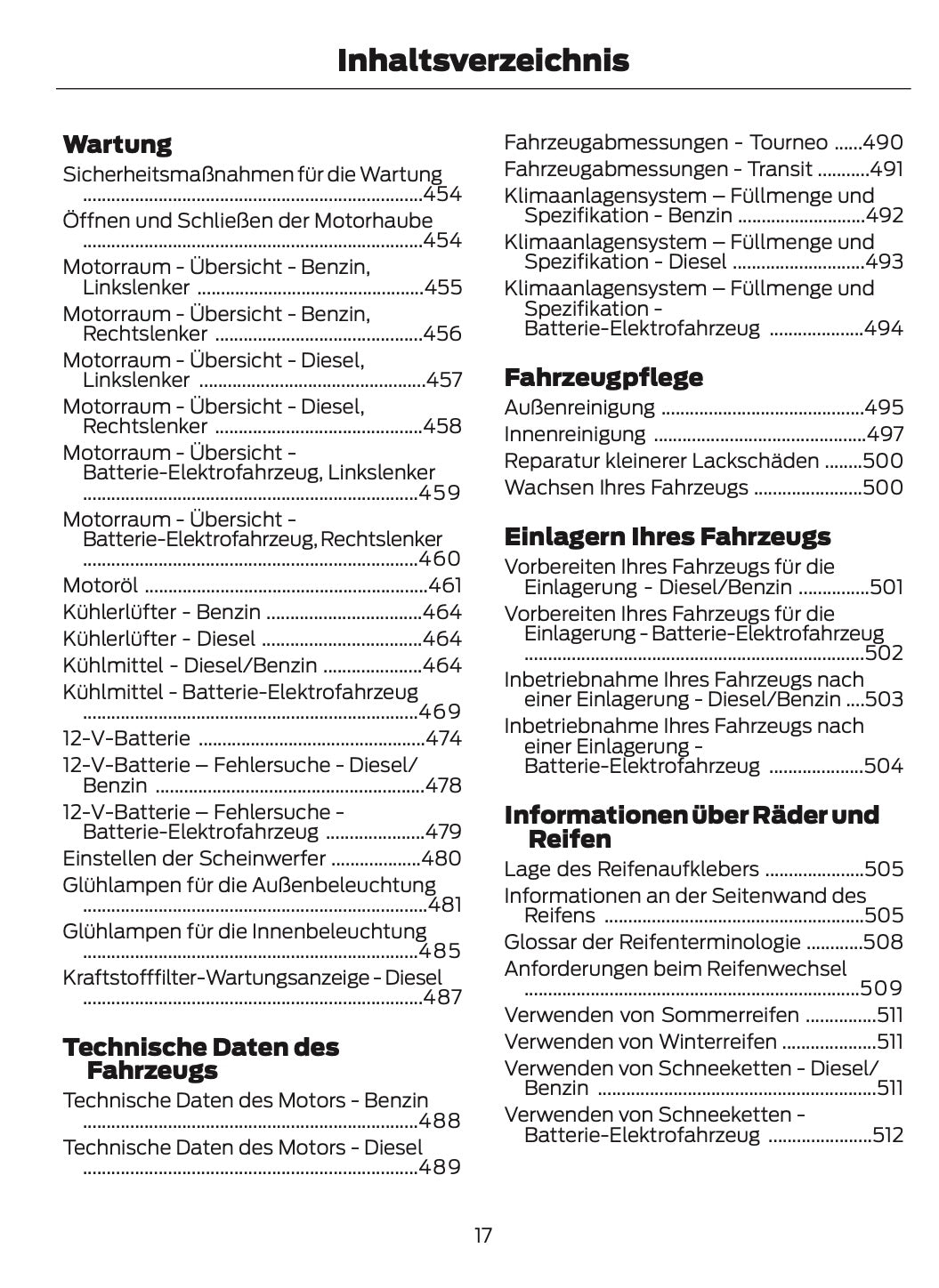 2026 Ford Tourneo Courier/Transit Courier Owner's Manual | German