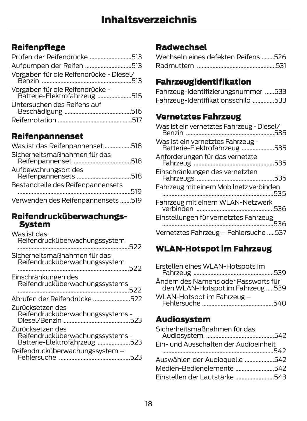 2026 Ford Tourneo Courier/Transit Courier Owner's Manual | German