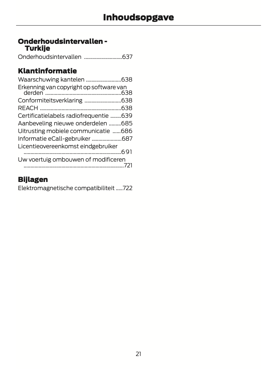 2024-2025 Ford Tourneo Custom/Transit Custom Owner's Manual | Dutch