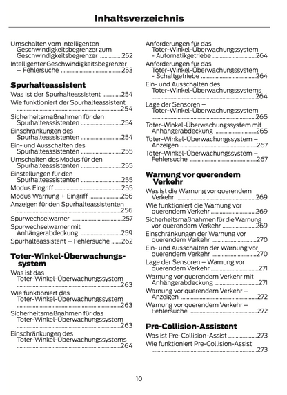 2024 Ford Tourneo Courier/Transit Courier Owner's Manual | German