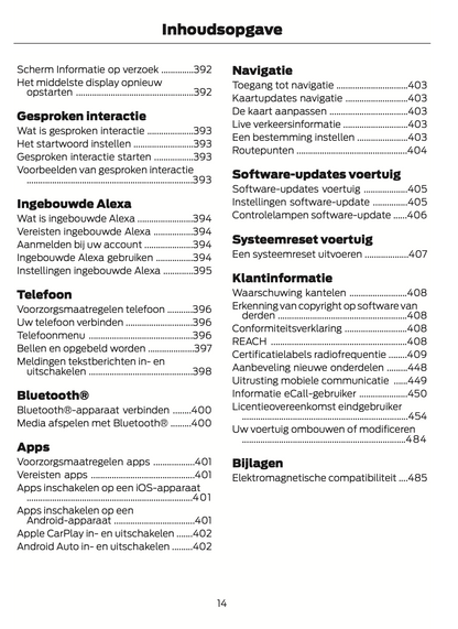 2024 Ford Tourneo Courier/Transit Courier Gebruikershandleiding | Nederlands