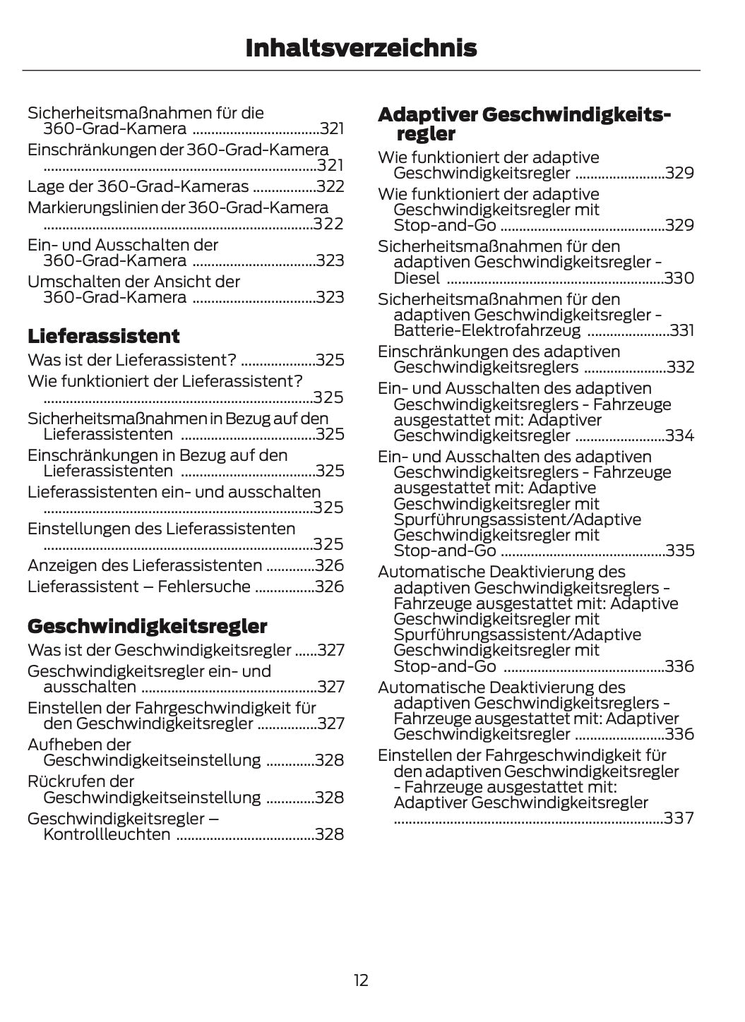 2026 Ford Transit Owner's Manual | German