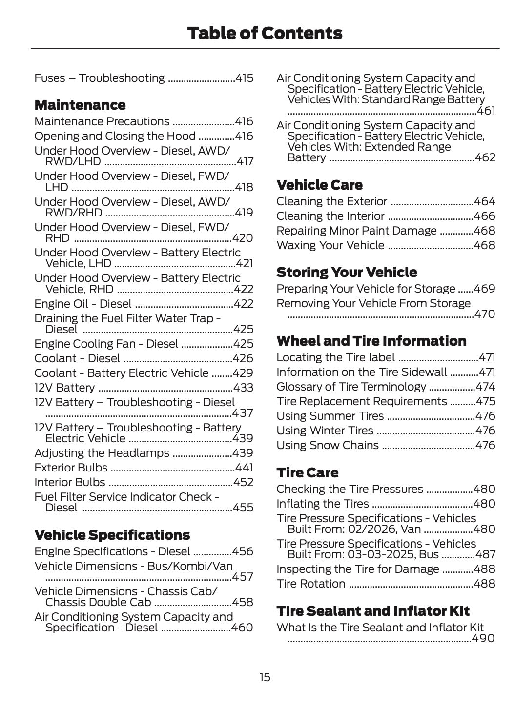 2026 Ford Transit Owner's Manual | English
