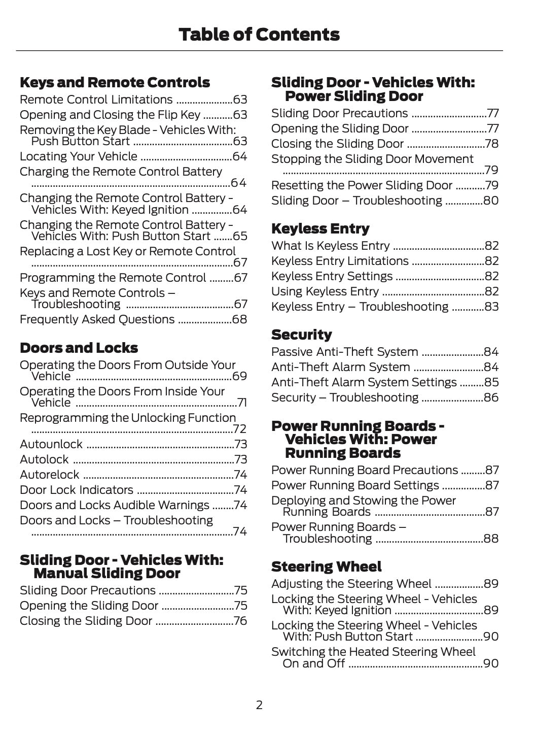 2026 Ford Transit Owner's Manual | English