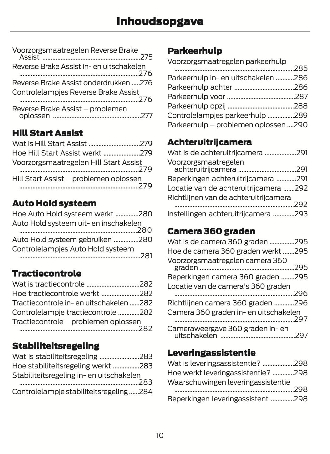 2024-2025 Ford Transit Owner's Manual | Dutch