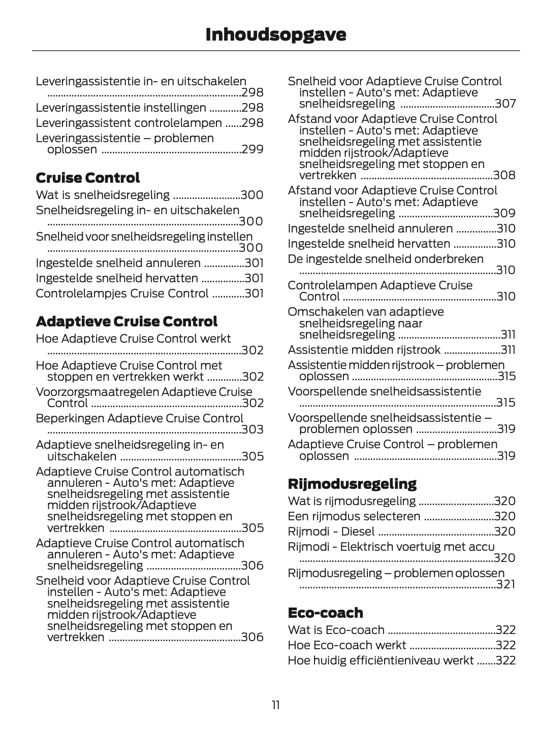 2024-2025 Ford Transit Owner's Manual | Dutch