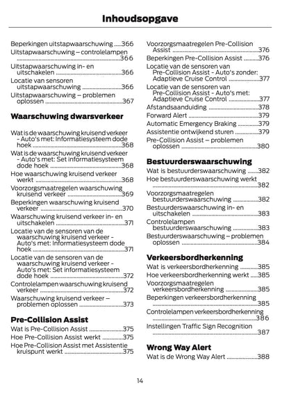 2026 Ford Transit Owner's Manual | Dutch