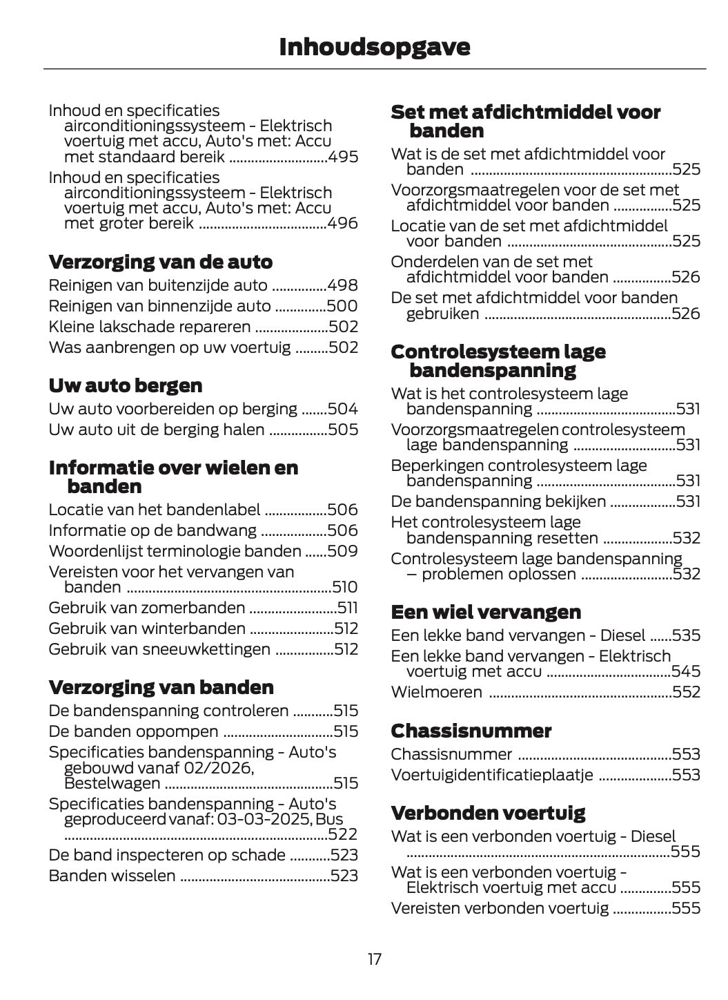 2026 Ford Transit Owner's Manual | Dutch