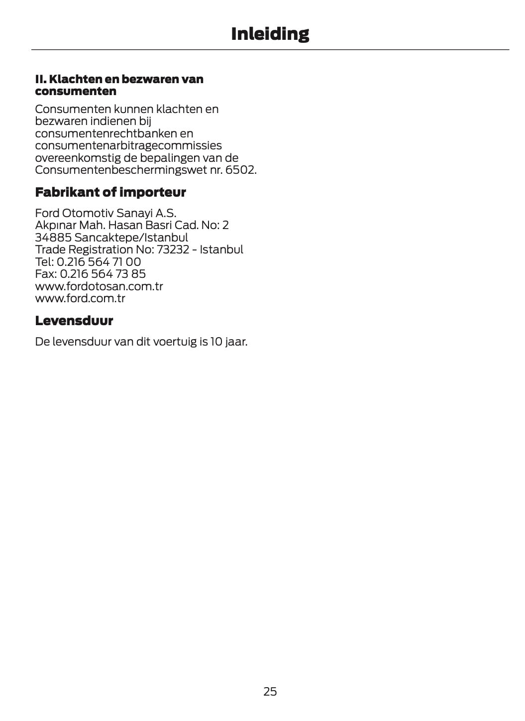 2026 Ford Transit Owner's Manual | Dutch