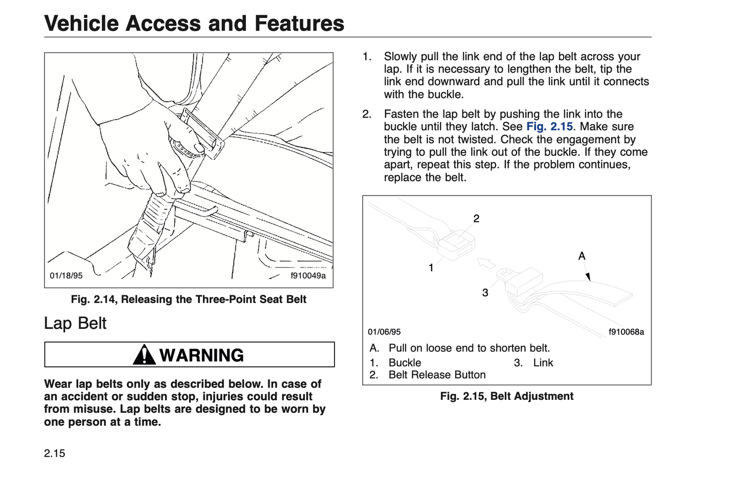 1998 Freightliner Business Class Trucks Owner's Manual | English