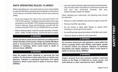 2007 Harley-Davidson FLHRSE3 Manuel du propriétaire | Anglais