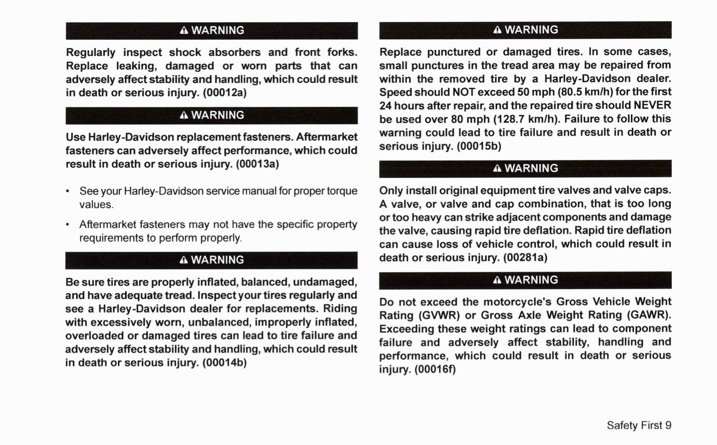 2017 Harley-Davidson FXSE Owner's Manual | English