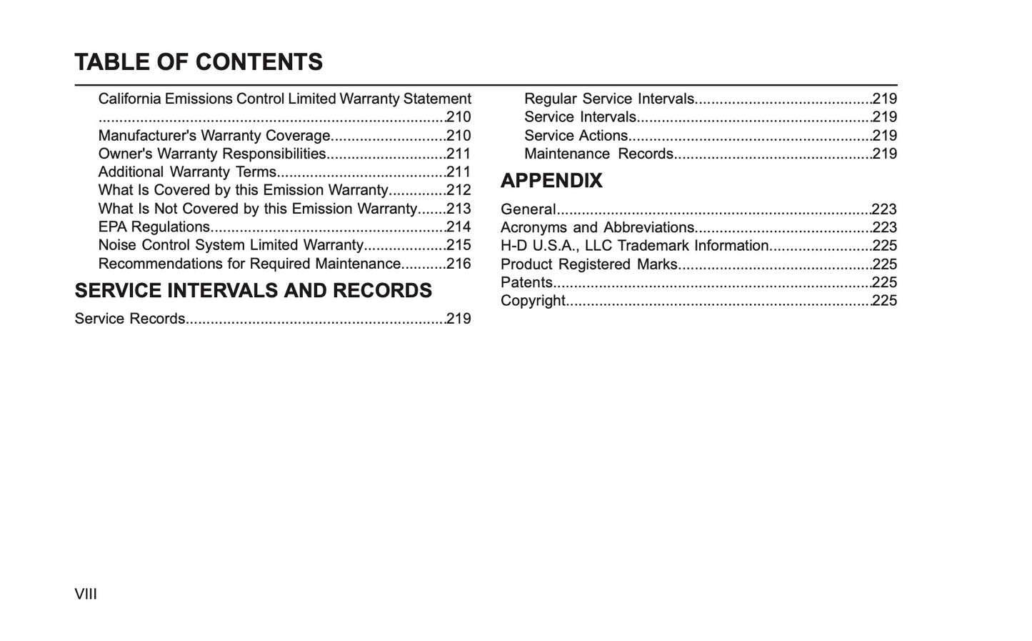 2026 Harley-Davidson Sportster RH Owner's Manual | English US