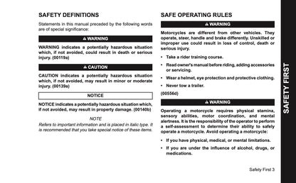 2026 Harley-Davidson Sportster RH Owner's Manual | English US