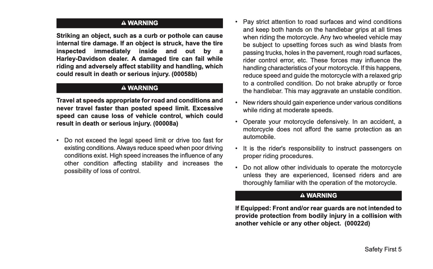 2026 Harley-Davidson Sportster RH Owner's Manual | English US