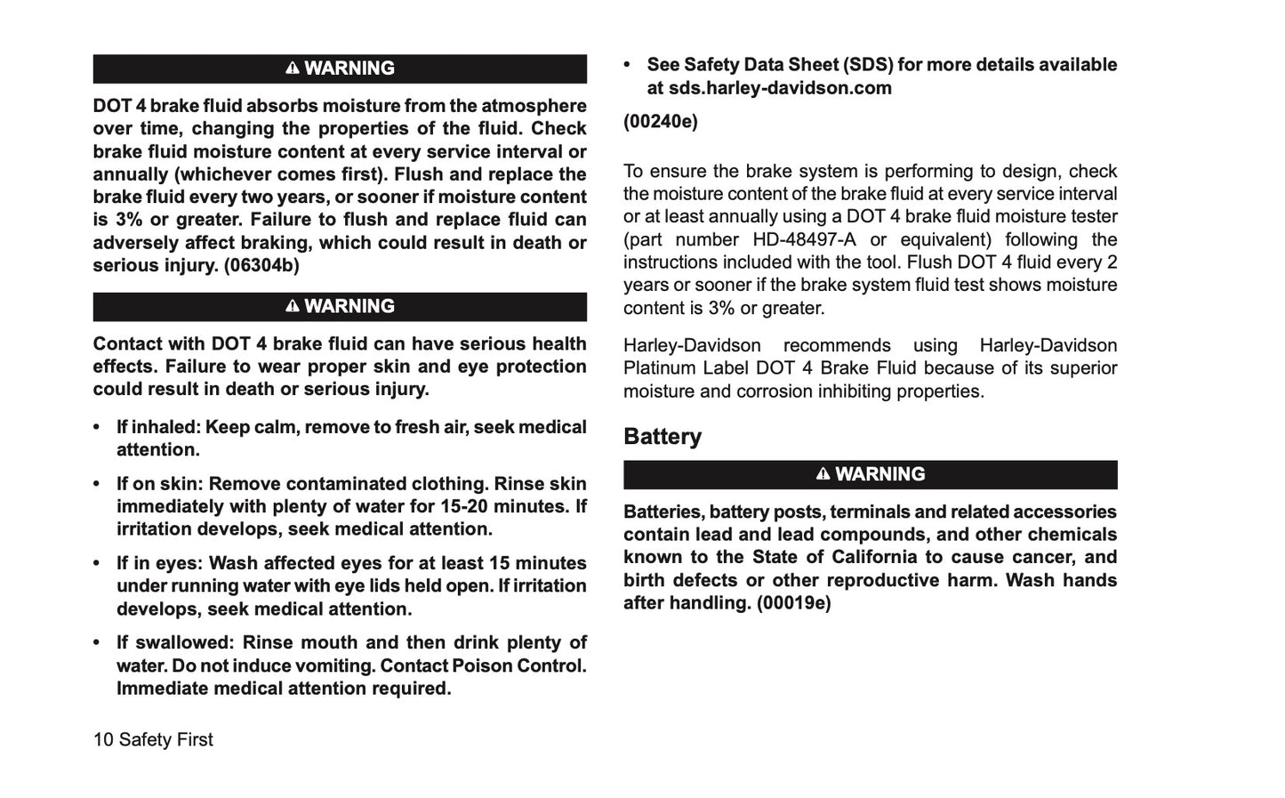 2026 Harley-Davidson Sportster RH Owner's Manual | English US