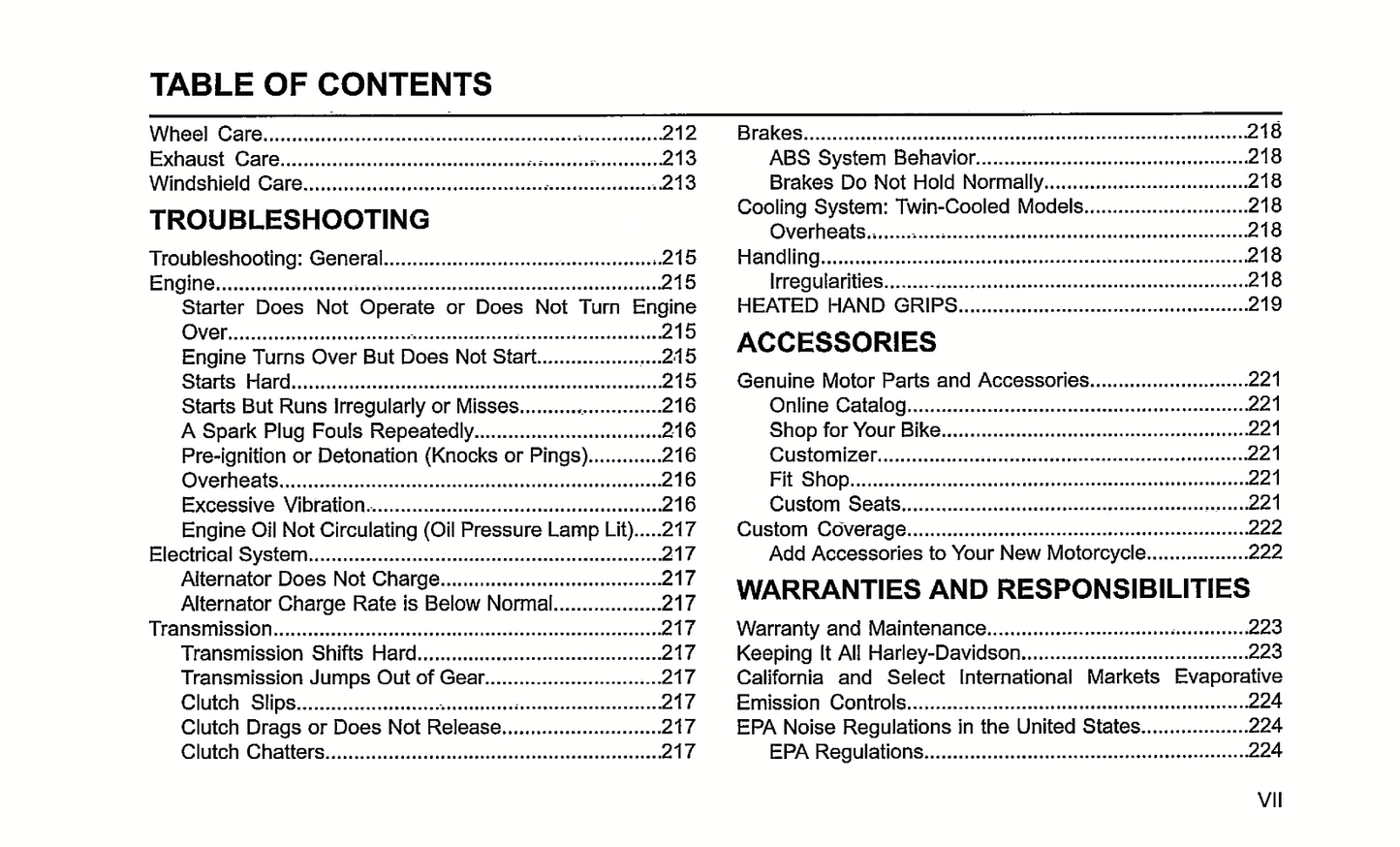 2018 Harley-Davidson Touring Owner's Manual | English