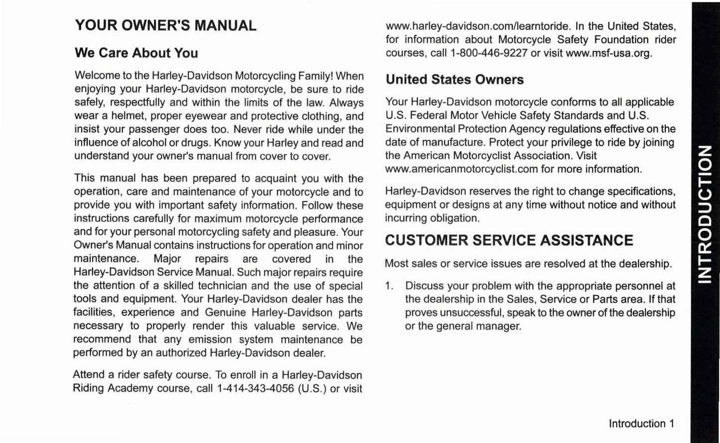 2022 Harley-Davidson Trike Owner's Manual | English