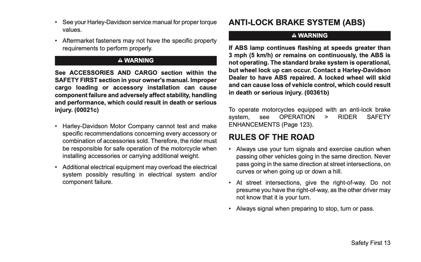 2026 Harley-Davidson Trike Owner's Manual | English US
