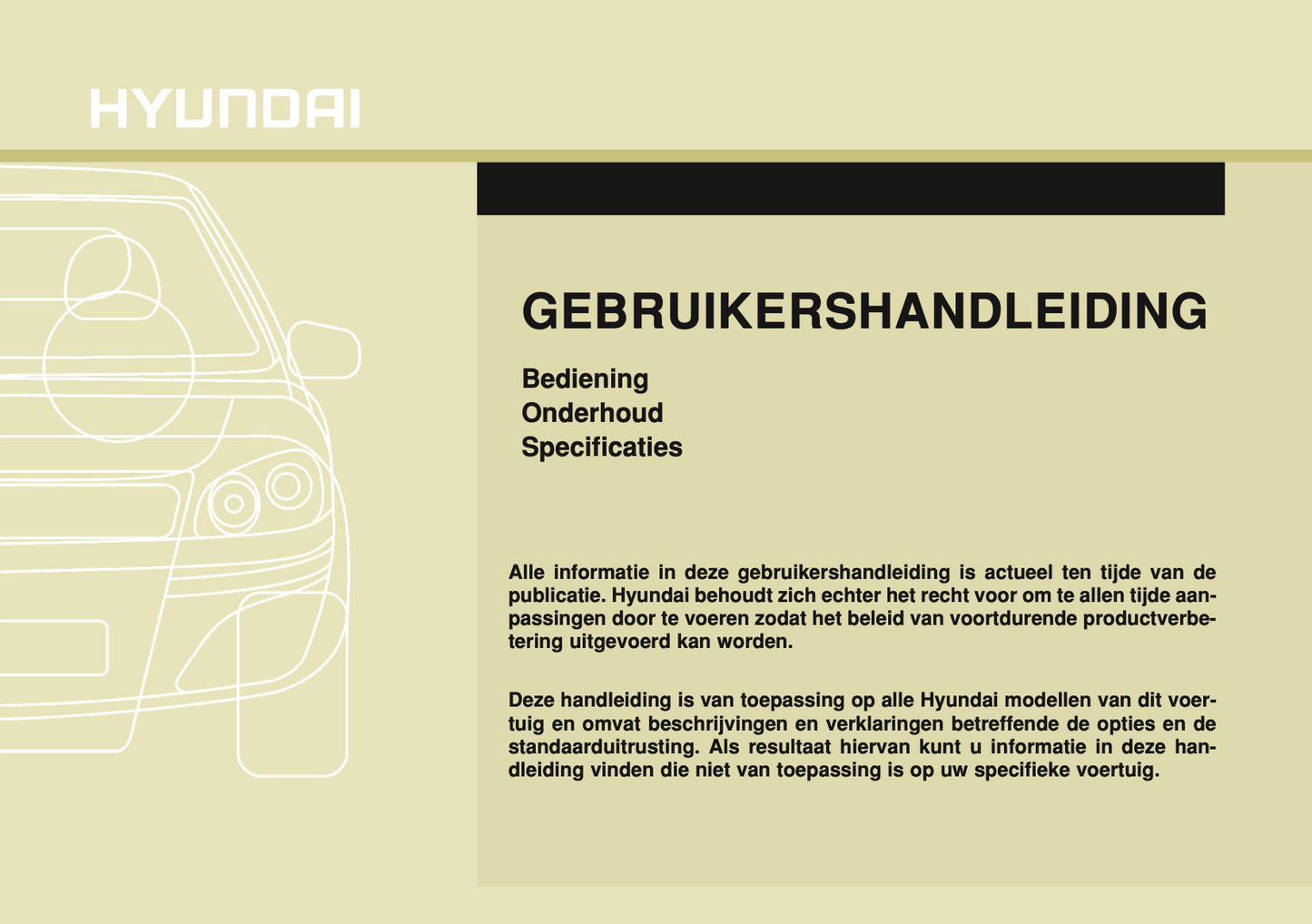 2014-2016 Hyundai i10 Owner's Manual | Dutch