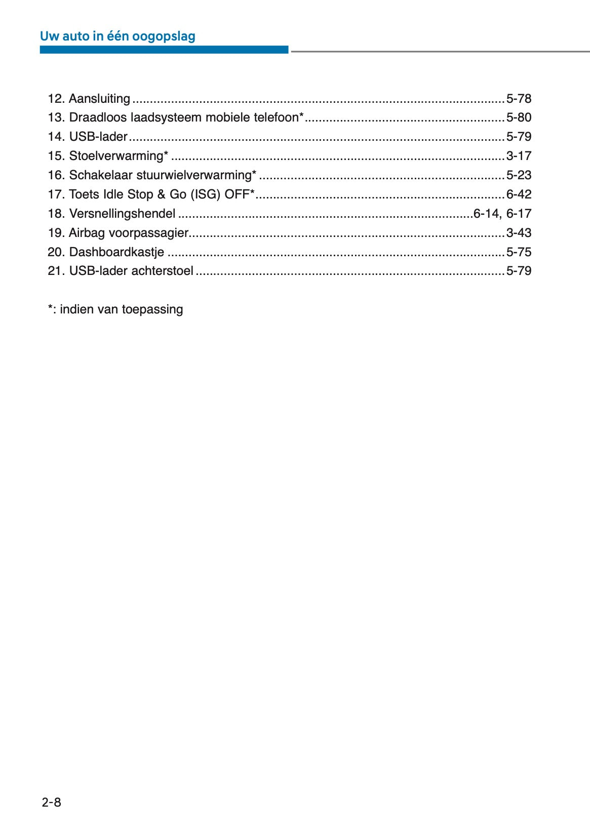 2025 Hyundai i10 Owner's Manual | Dutch