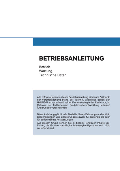 2025 Hyundai i20/Bayon Owner's Manual | German