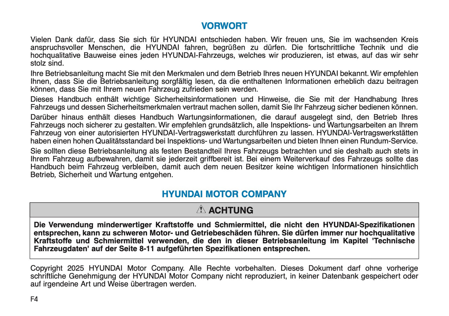 2026 Hyundai i30 Bedienungsanleitung | Deutsch