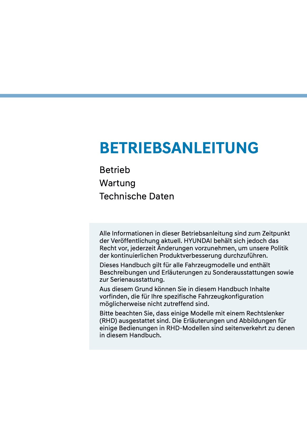 2027 Hyundai Inster Owner's Manual | German