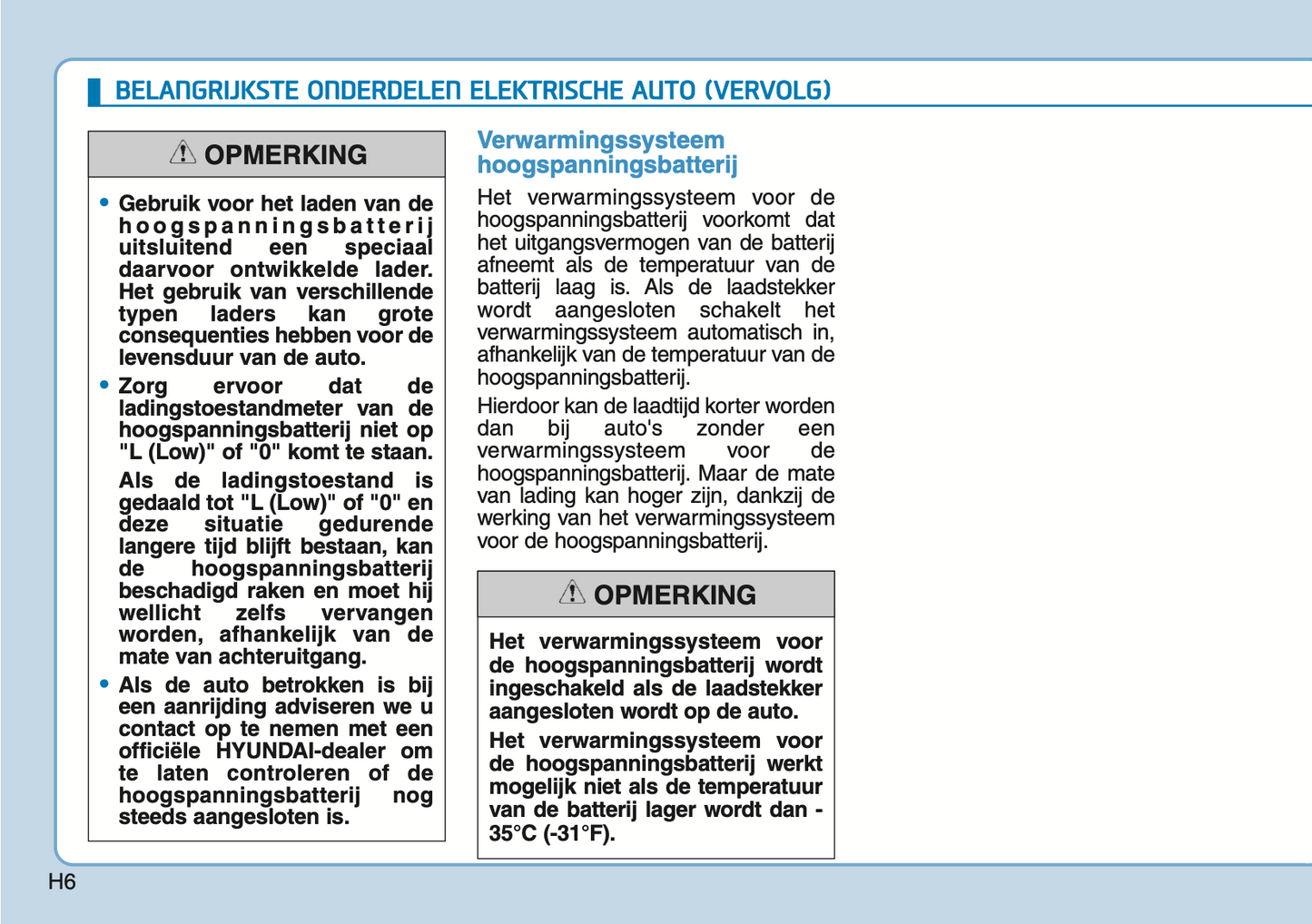 2020-2021 Hyundai Ioniq Electric Gebruikershandleiding | Nederlands