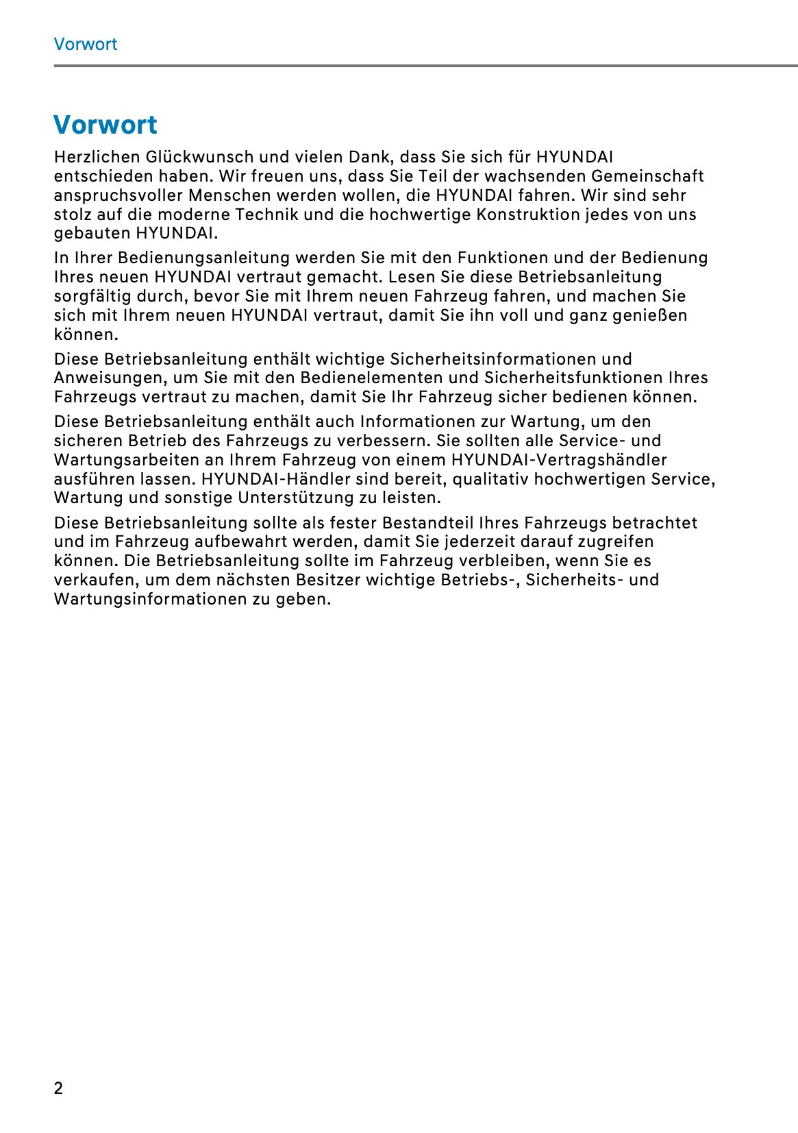 2026 Hyundai Kona Owner's Manual | German