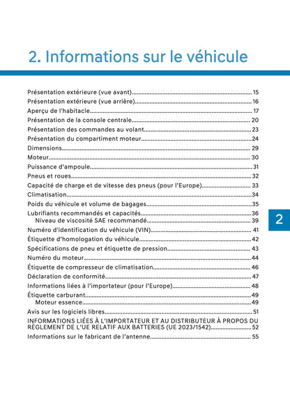 2026 Hyundai Kona Manuel du propriétaire | Français