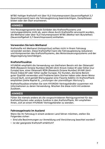 2026 Hyundai Kona Hybrid Bedienungsanleitung | Deutsch